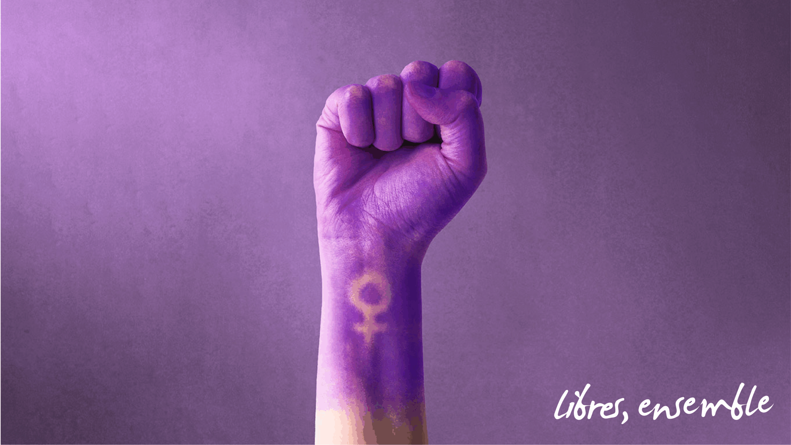 femmes poing mauve avortement ivg