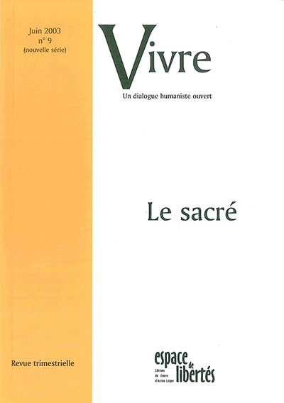 Vivre - Le sacré