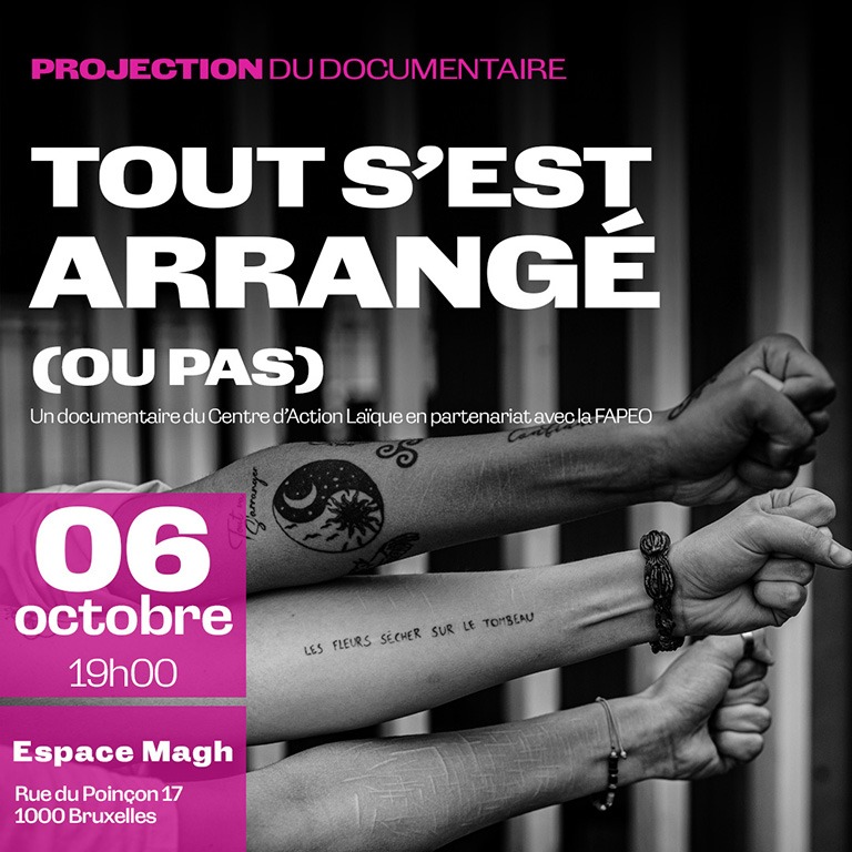Projection du documentaire « Tout s’est arrangé (ou pas) »